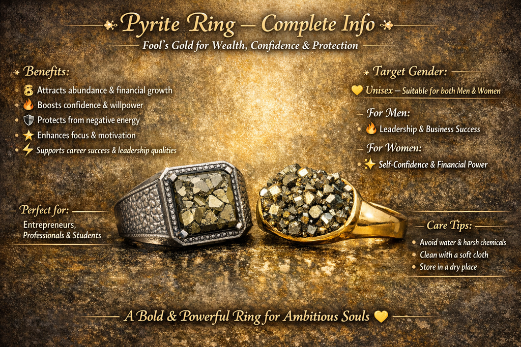 Pyrite Ring - Adjustable & Handcrafted