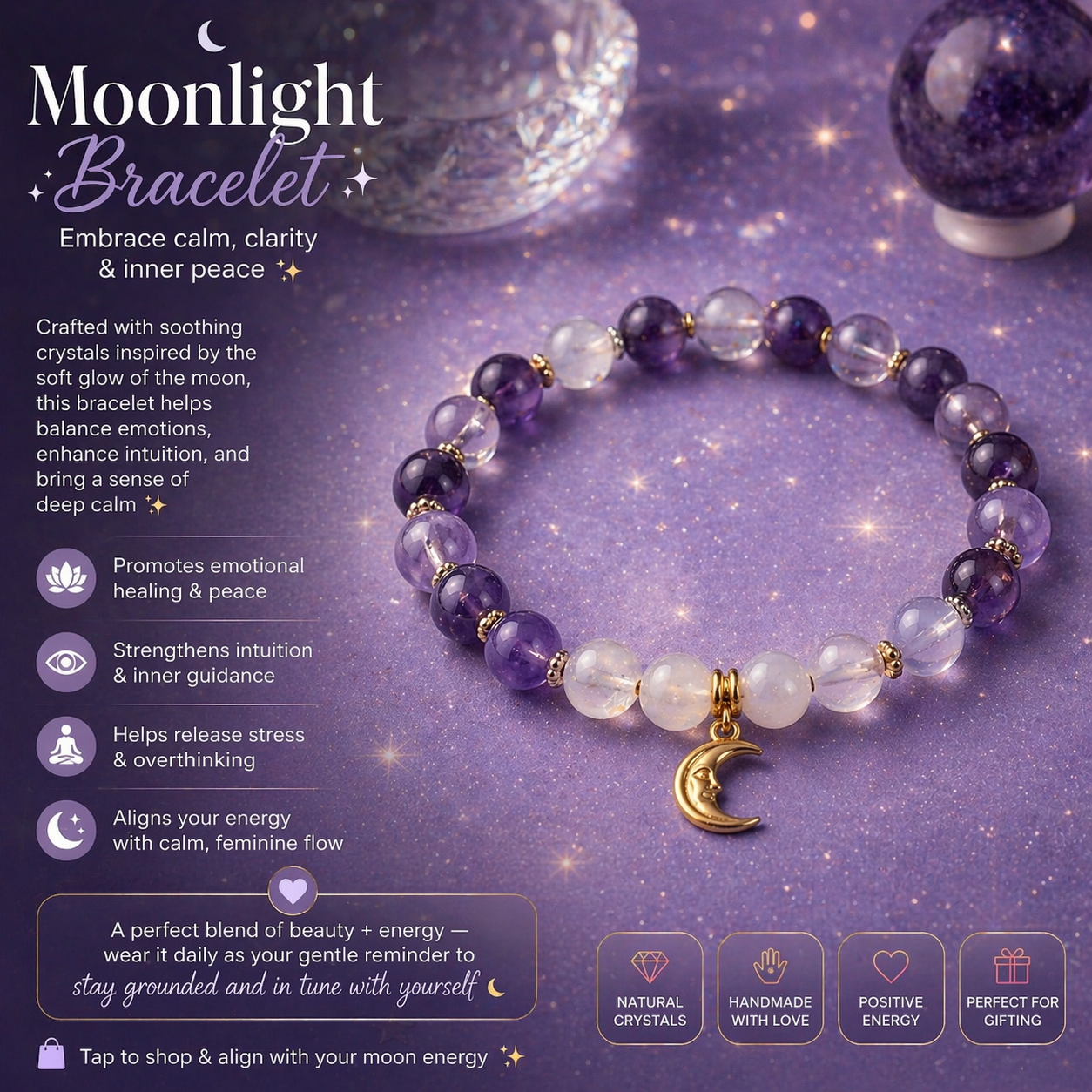 Zodiac Based Beaded Bracelet - Charged by your Zodiac